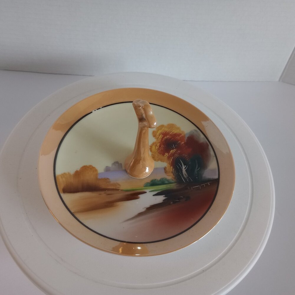 Chikaramachi lusterware dessert tray